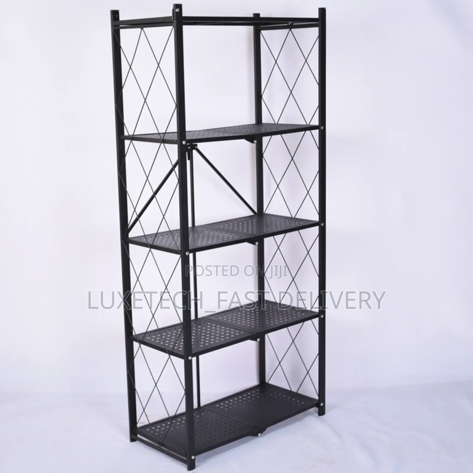 5-Layer Foldable Metal Storage Rack