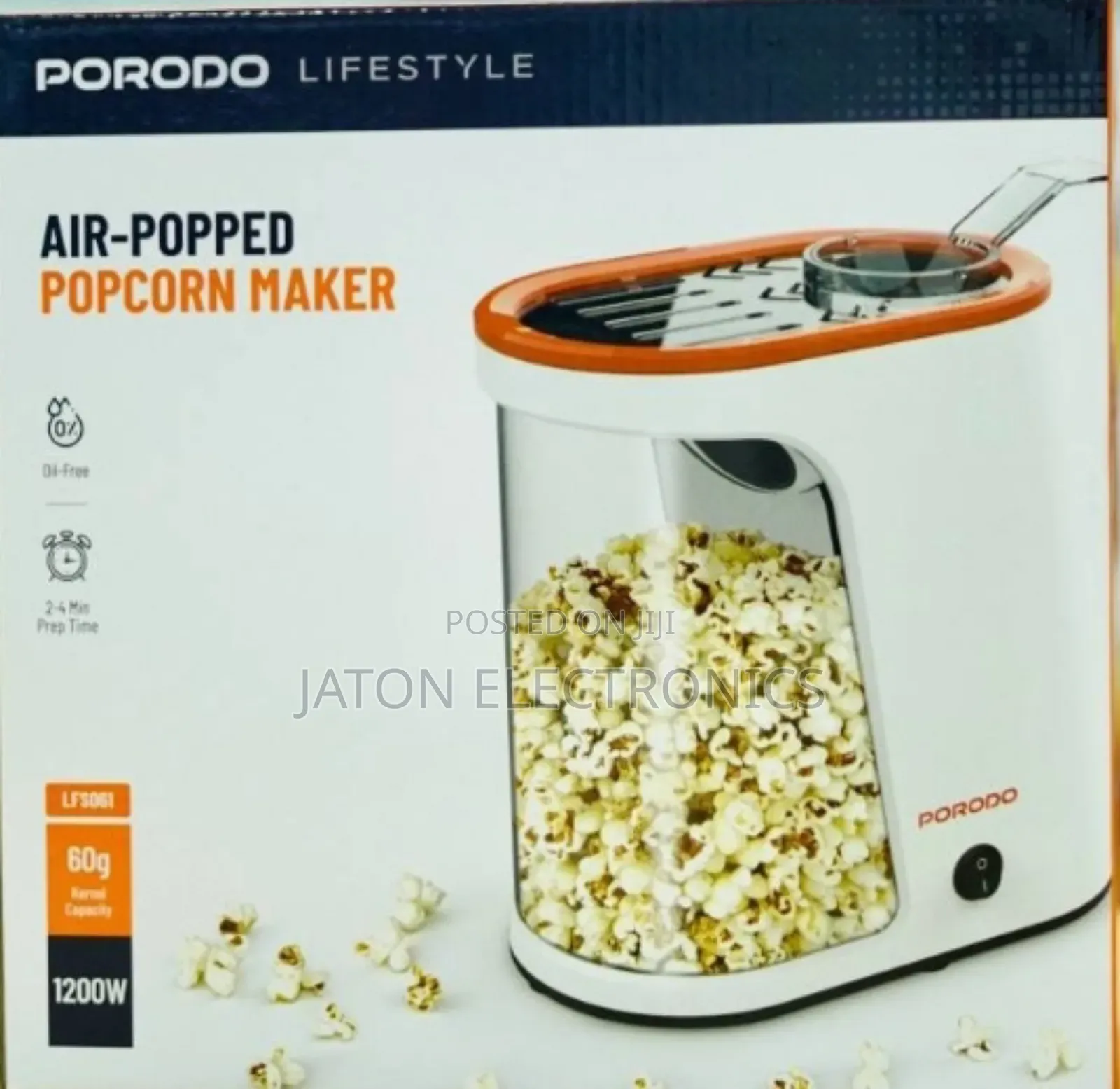 Porodo Popcorn Maker 1200watts