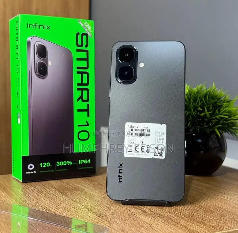 New Infinix Smart 10 128 GB Black