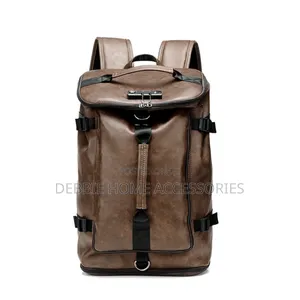 Brown Duffle Backpack Bag