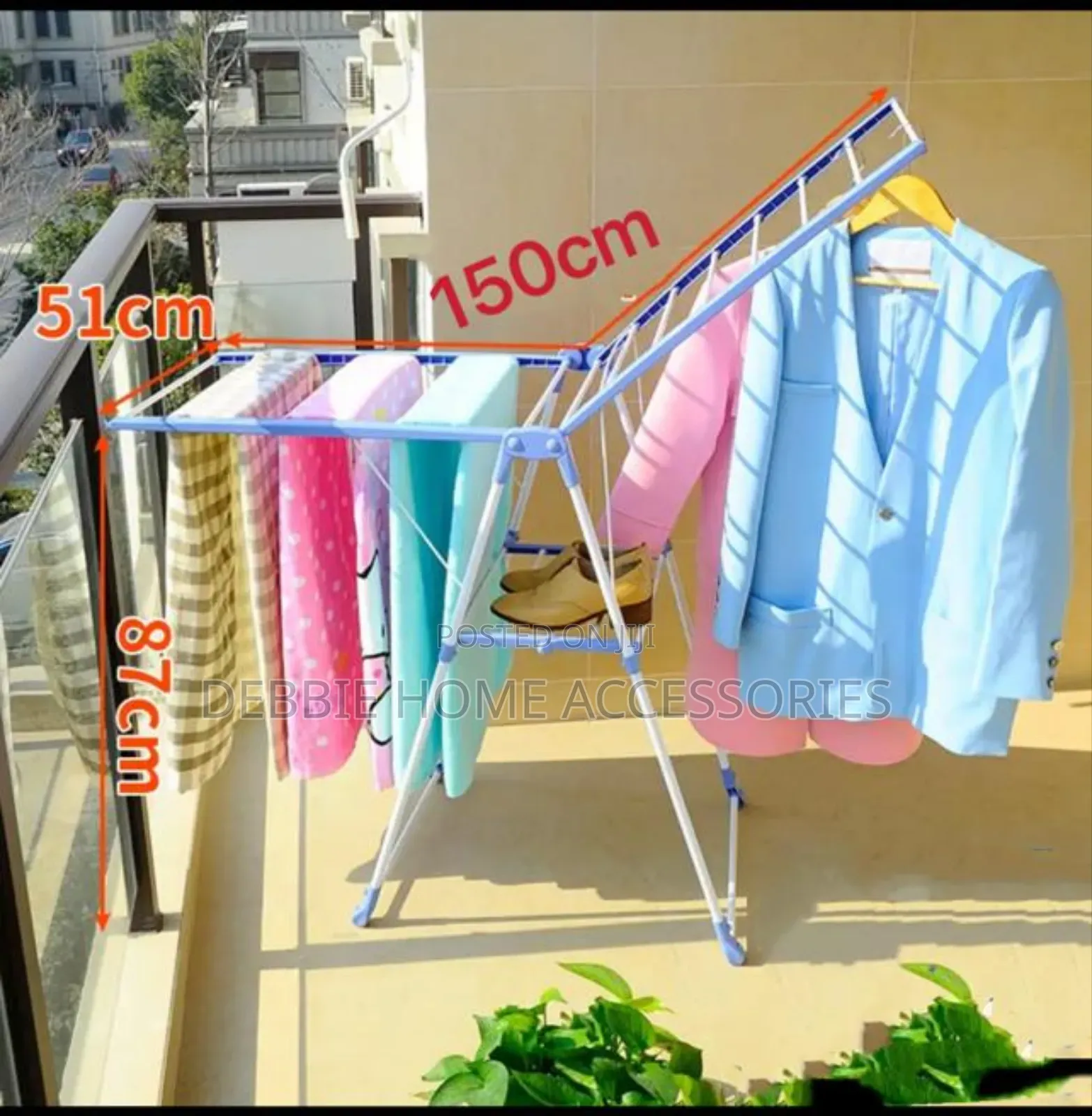 Foldable Clothes Drying Rack -Portable