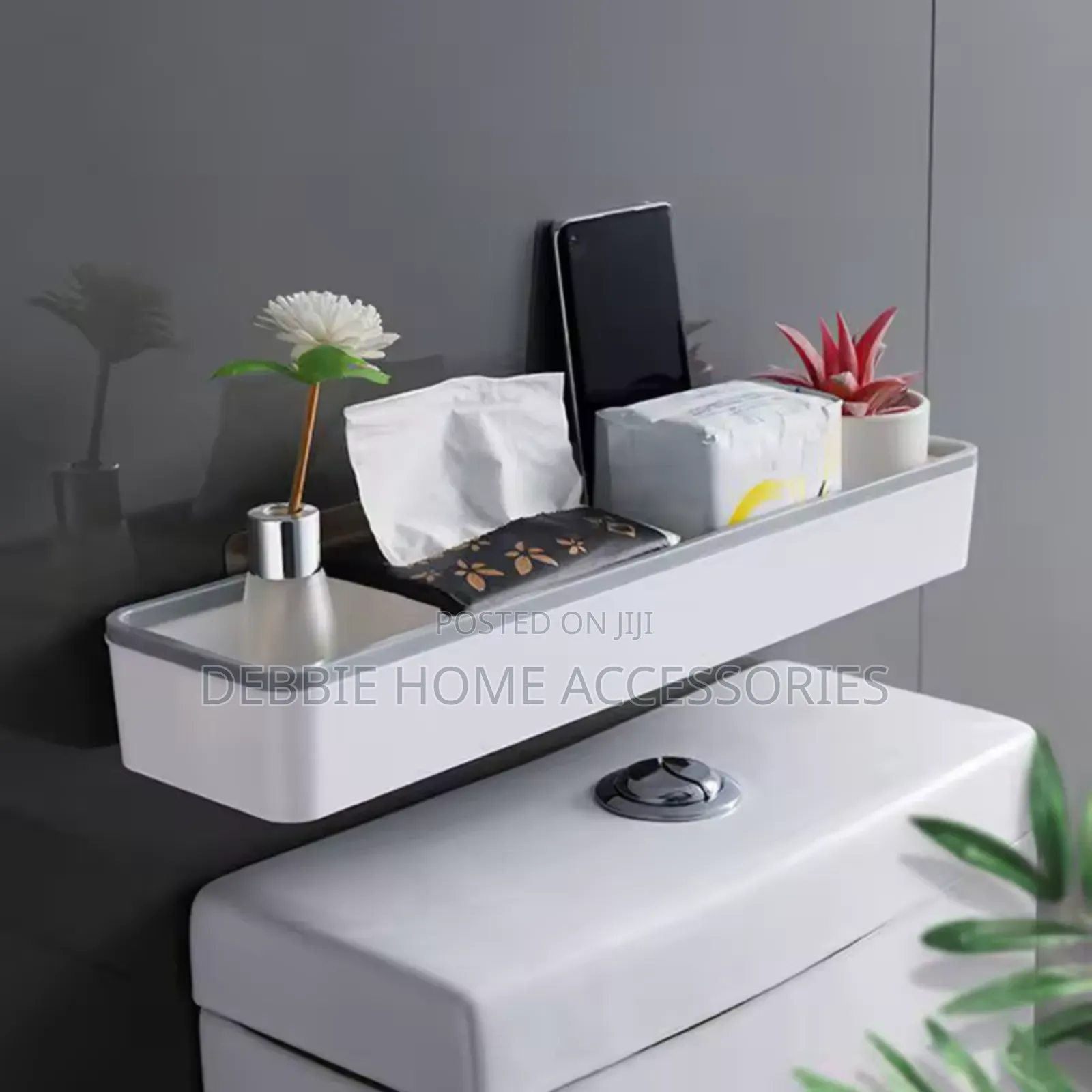 Wall-Mounted Bathroom Toilet Organizers