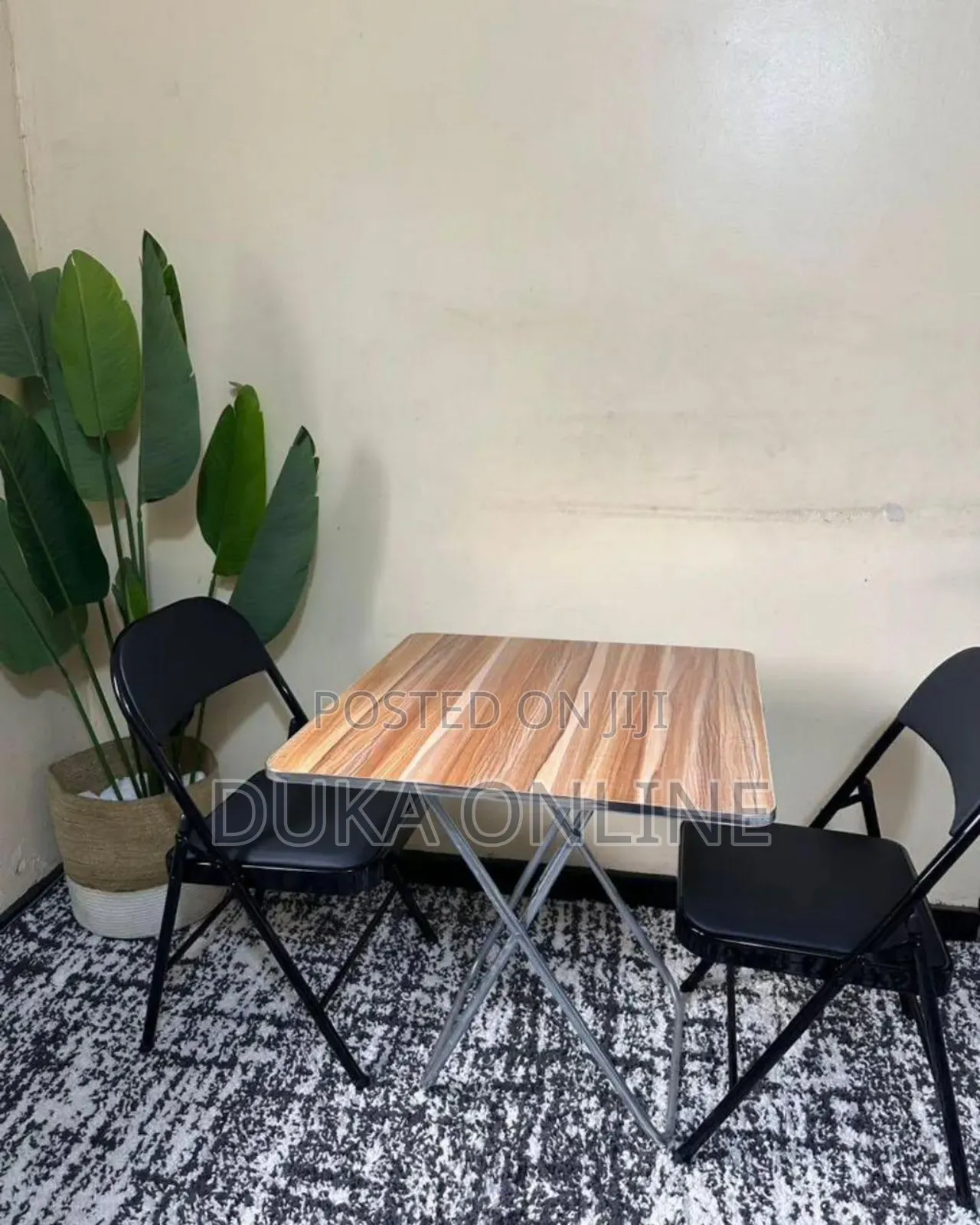 Foldable Wooden-MDF Table* Size: 80*80cm