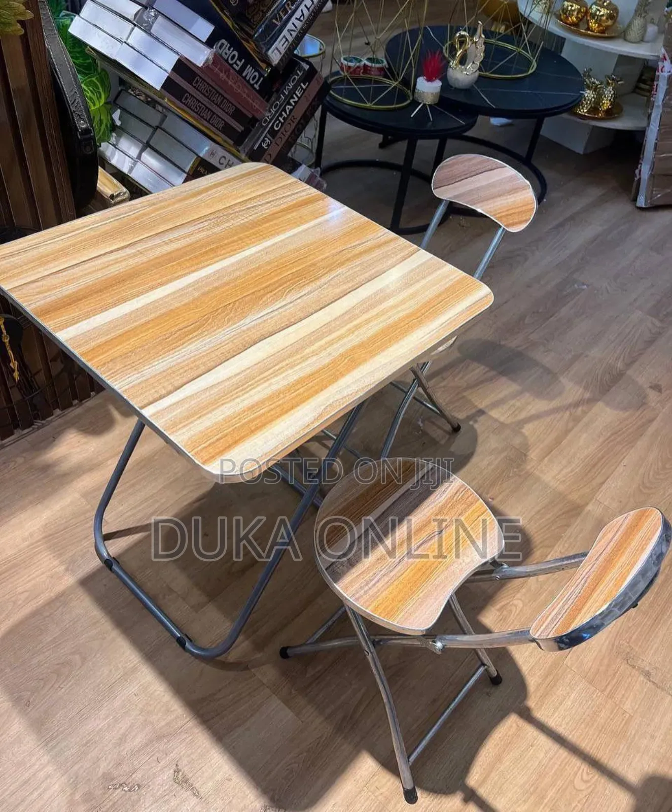 Foldable Wooden-MDF Table* Size: 80*80cm