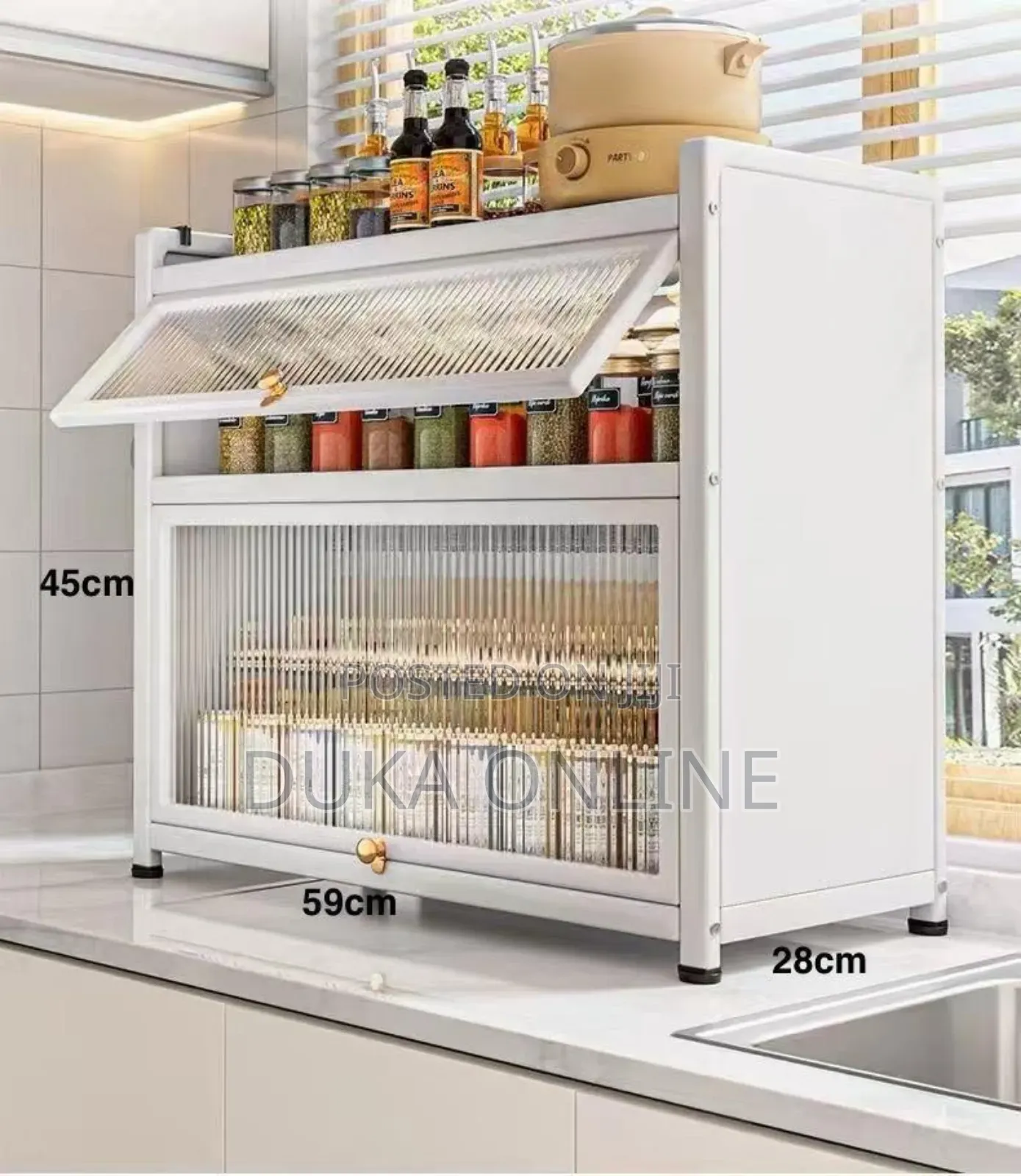 *#Kitchen Countertop Seasons Storage