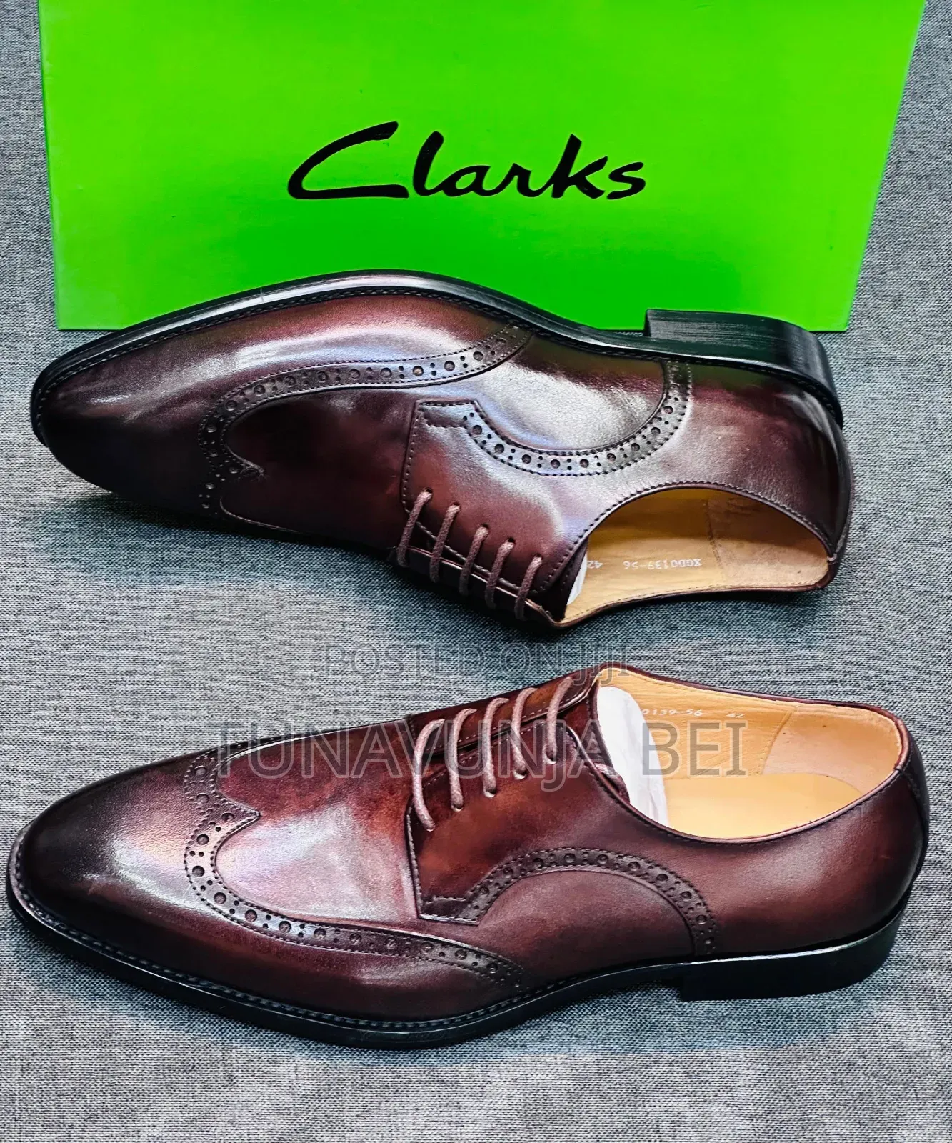 Cracks Coffee Shoes/ Pure Leather Shoes / Made in Italy