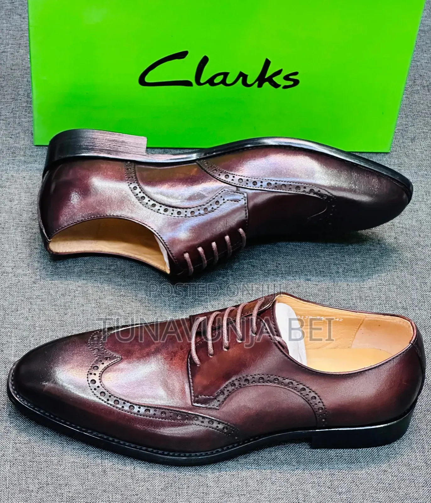 Cracks Coffee Shoes/ Pure Leather Shoes / Made in Italy