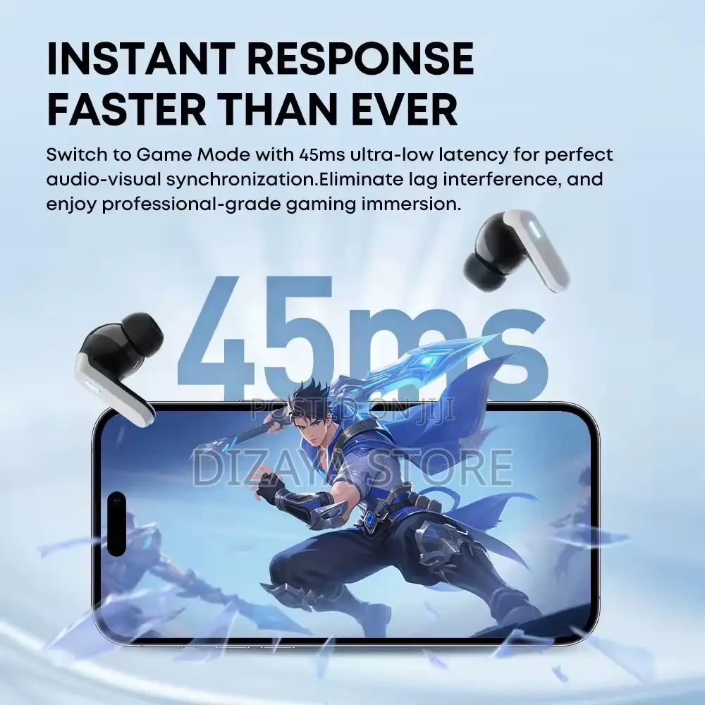 Wireless Earphone High Base Sound Quality With Anc and Enc