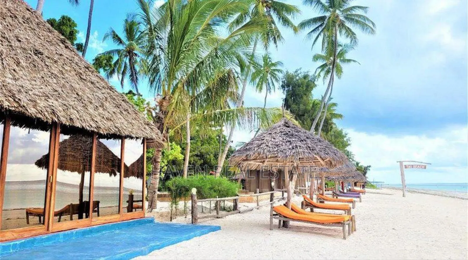 Beach Bungalow Hotel for Sale at Zanzibar