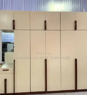 6 Doors Wardrobe Rangi Cream Full