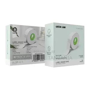 Green Lion Label Maker Tape for Thermal Printers, 40x14mm, 180 Prints
