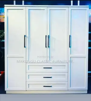 Four Doors Wardrobe Rangi Ni Nyeupe 0