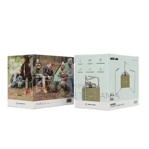 Green Lion 3-Burner Foldable Camping Stove - Khaki