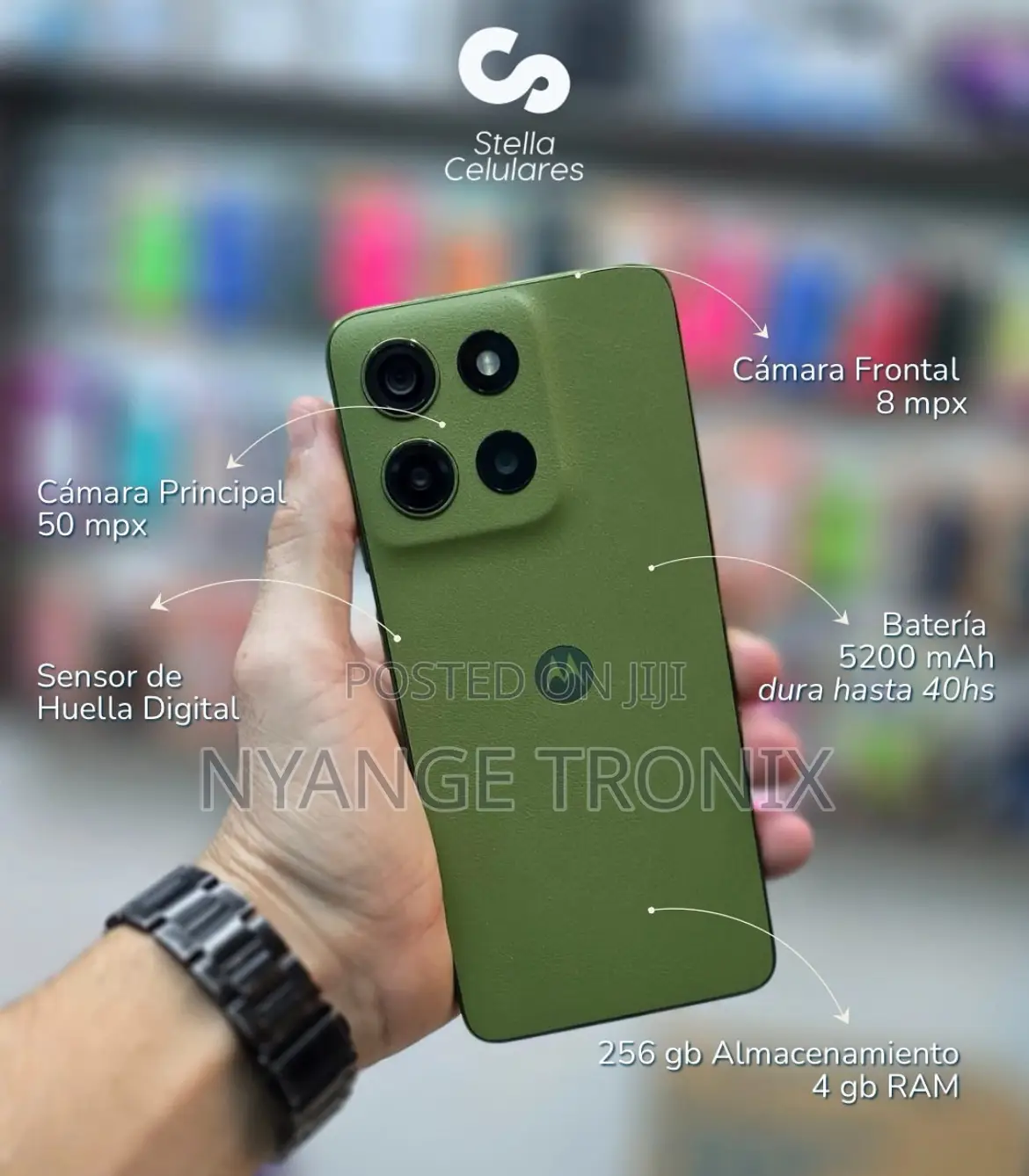 New Motorola Moto G15 256 GB Green