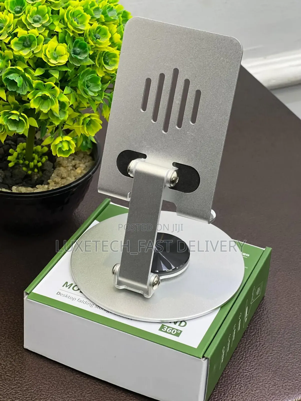 Mobile Phone Stand Desktop Folding Storage Bracket With 360° Rotation