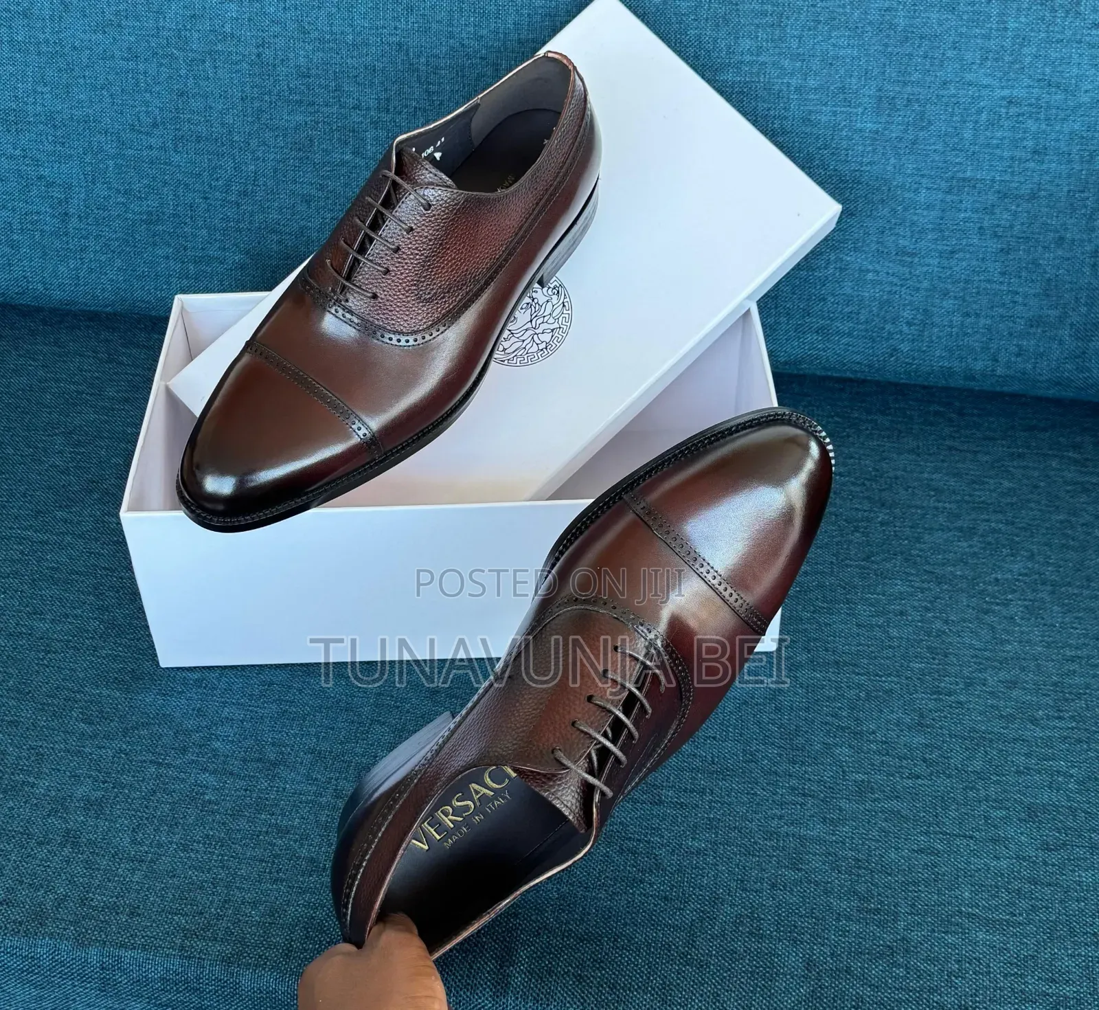 Versace Leather Shoes Moccains