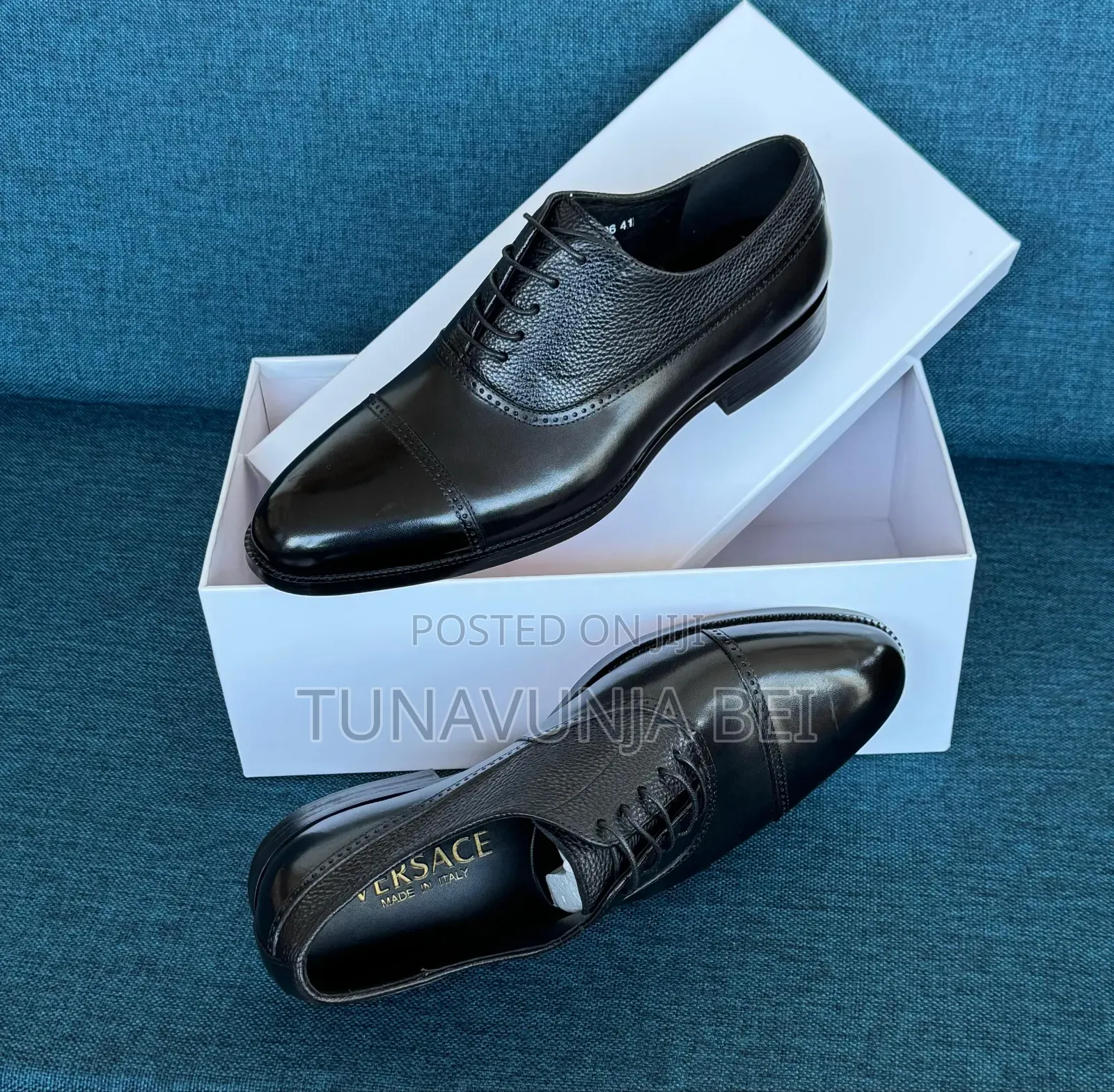 Versace Leather Shoes Moccains