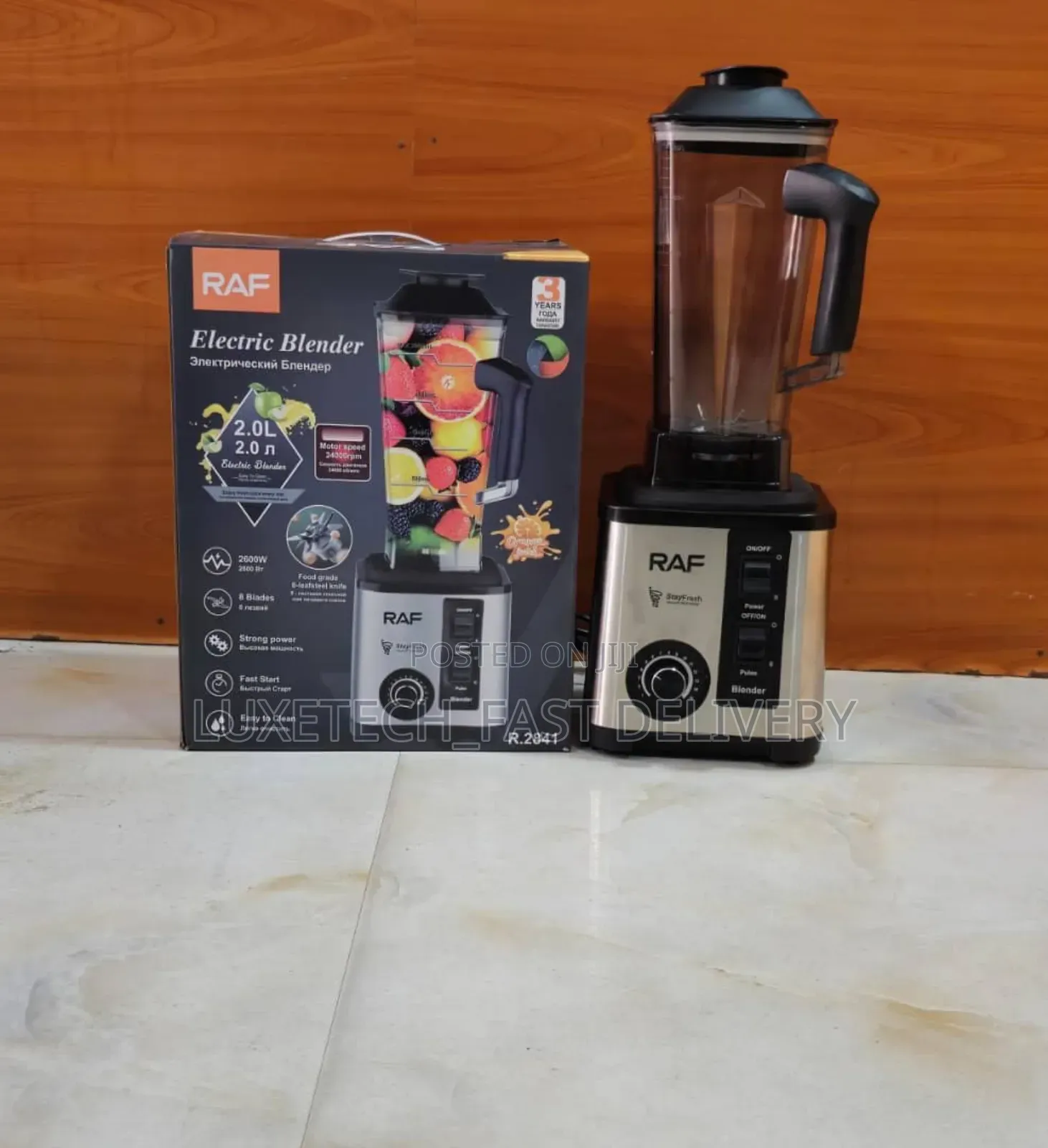 Raf Electric Blender 2 Liters Heavy Duty R.2841