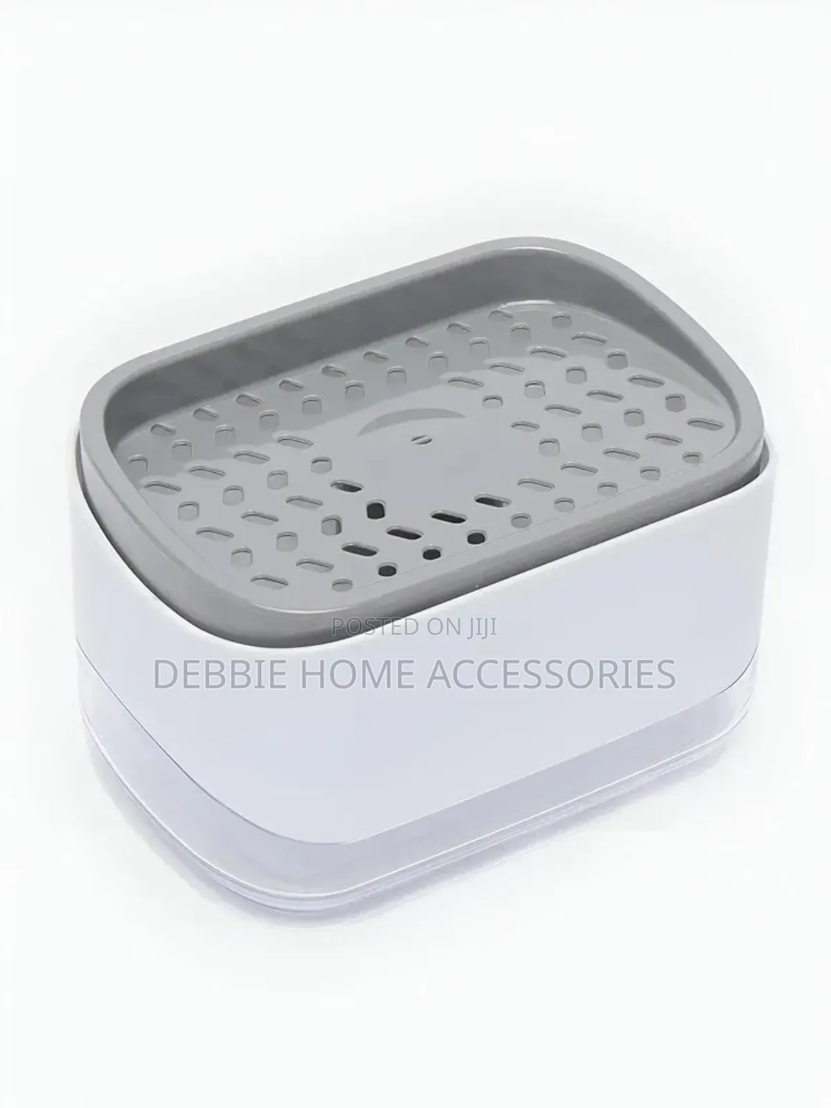 2-in-1 Soap Pump Dispenser With a Sponge Holder.