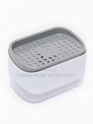 2-in-1 Soap Pump Dispenser With a Sponge Holder.