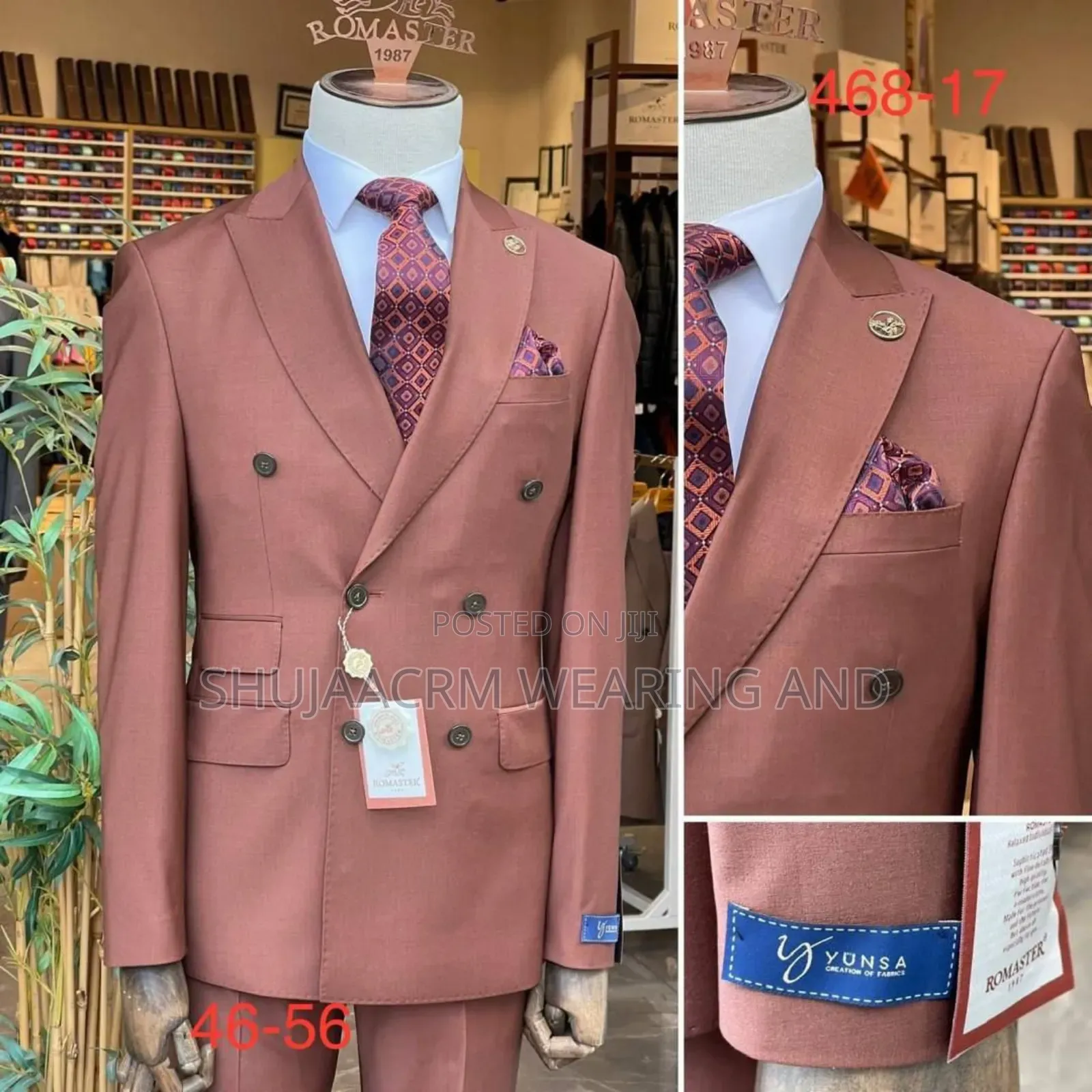 Romaster Orange Sixbutton Suits