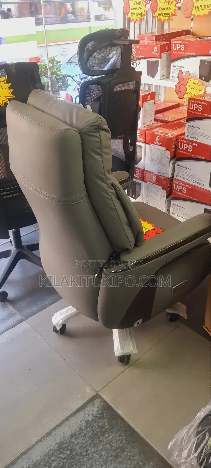 Luxury Chair With Leather Material