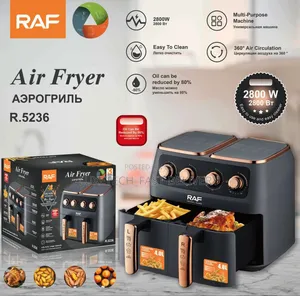 Raf Dual-Basket Air Fryer 8l R.5236