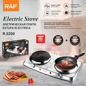 Raf 2 Stove Electric Hot Plate Double Burner