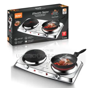 Raf Electric Stove With Double Hot Plates R.8205 (Stainless Steel)