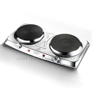 Raf Electric Stove With Double Hot Plates R.8205 (Stainless Steel)