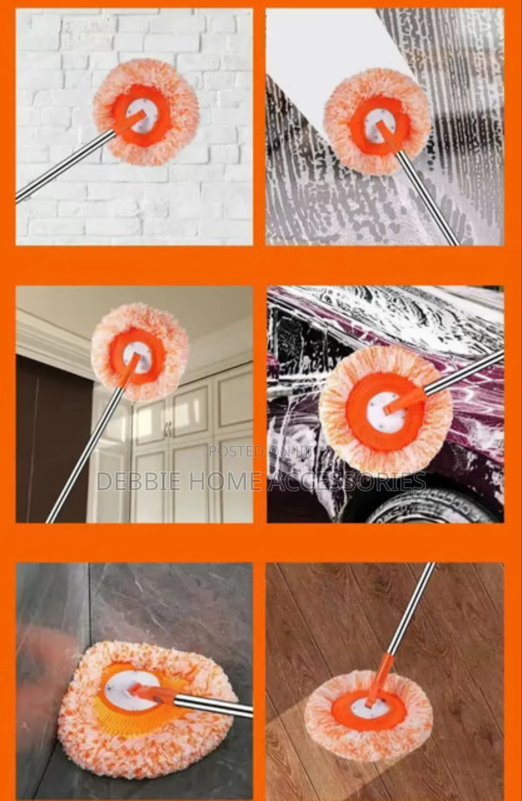 Rotatable Adjustable Sunflower Cleaning Mop.