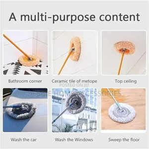 Rotatable Adjustable Sunflower Cleaning Mop.