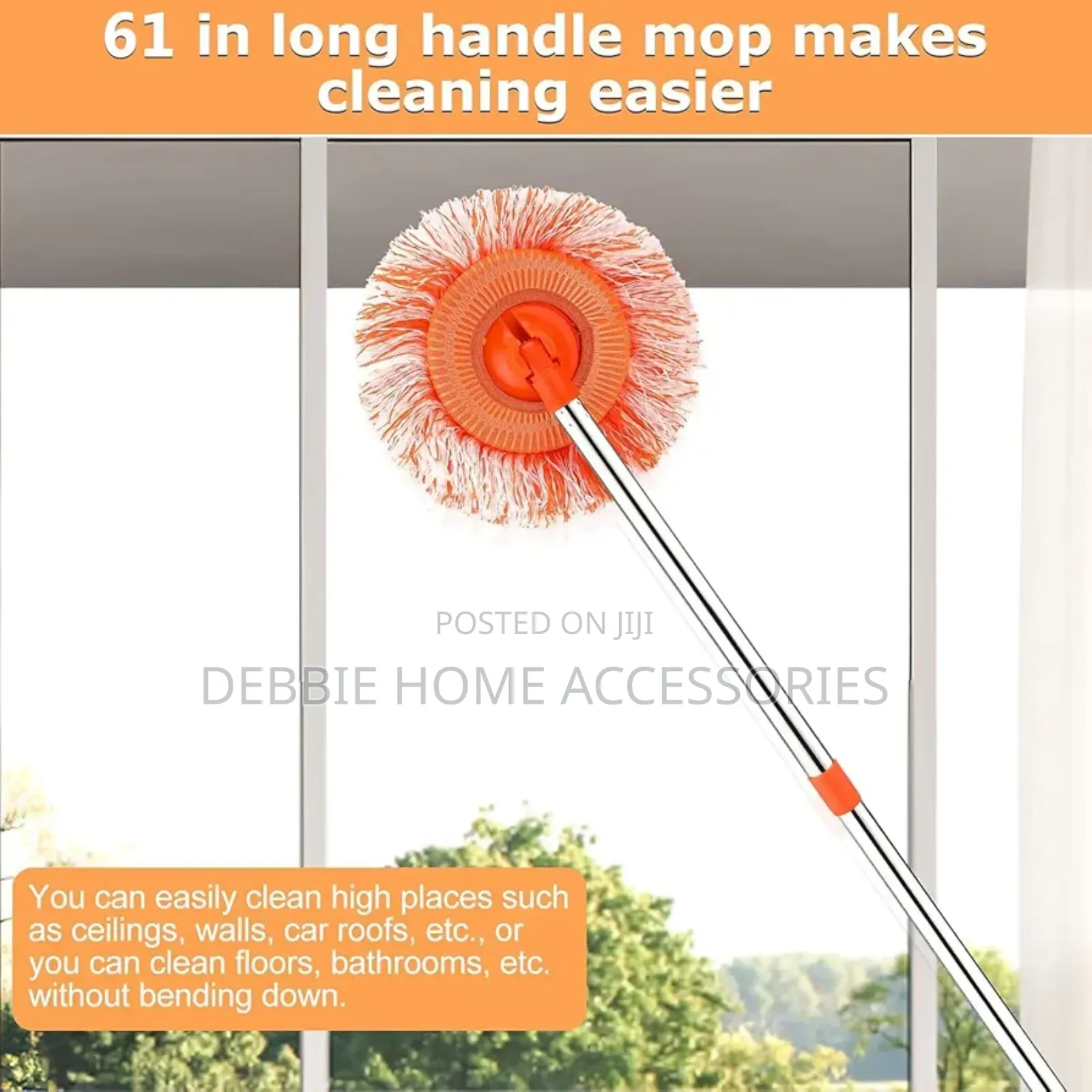 Rotatable Adjustable Sunflower Cleaning Mop.