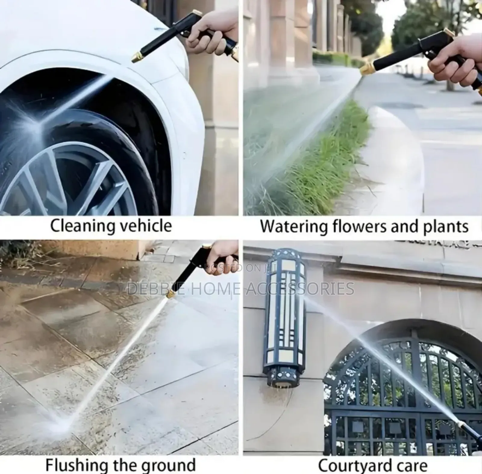 High-Pressure Spray Water Gun Kit (5 Items in 1)