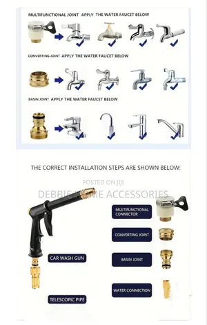 High-Pressure Spray Water Gun Kit (5 Items in 1)