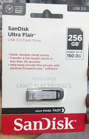Sandisk Ultra Flair Usb 3.0 Flash Drive 256gb