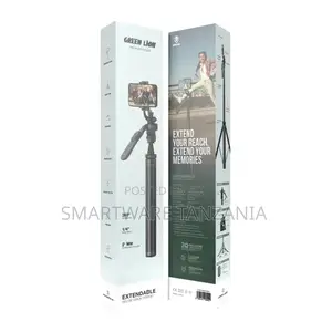 Green Lion Extendable Selfie Stick Tripod - Black