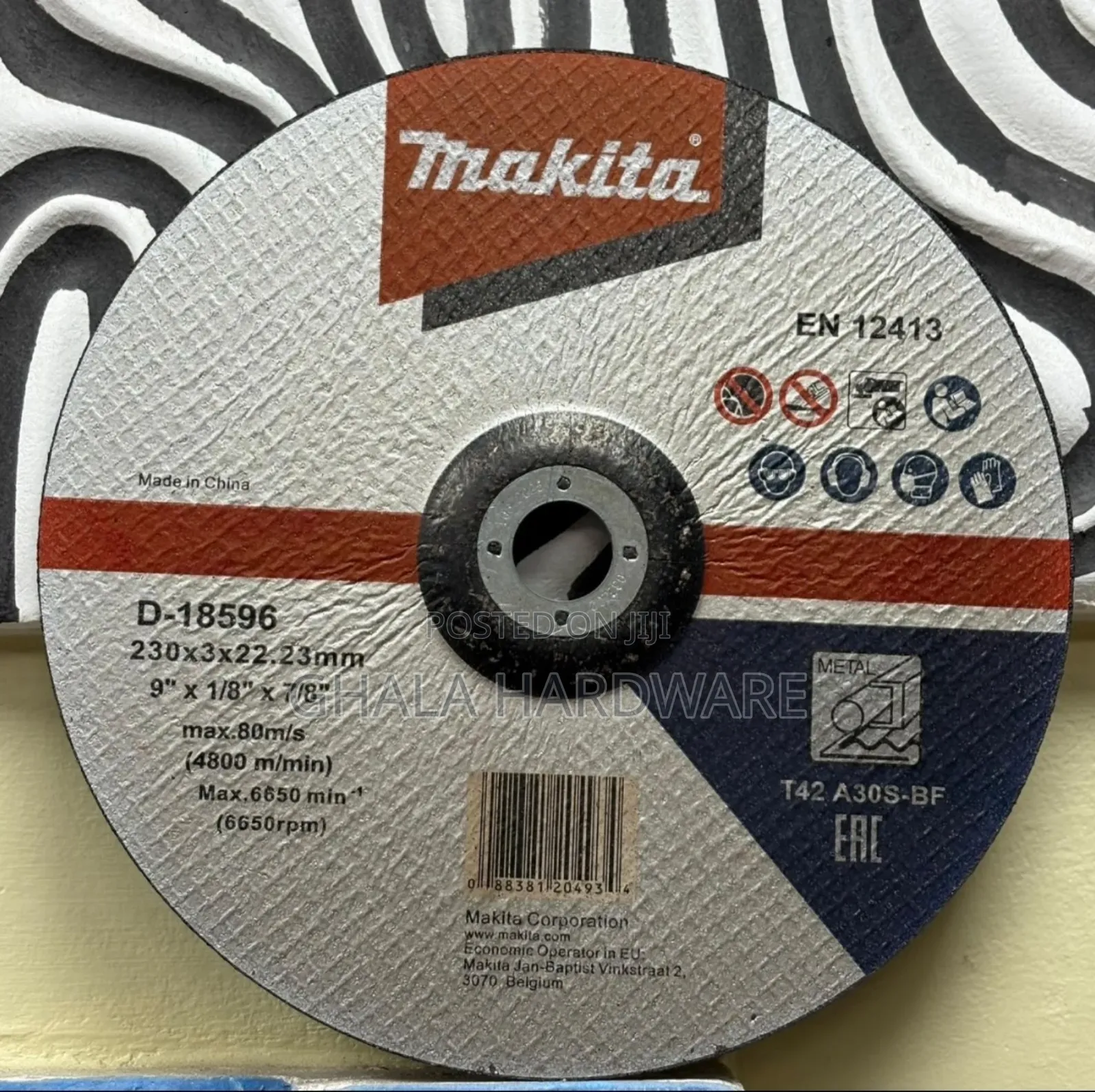 Makita D-18596 Inchi 9 Cutting Disc ( Box 1 Pcs 50 )
