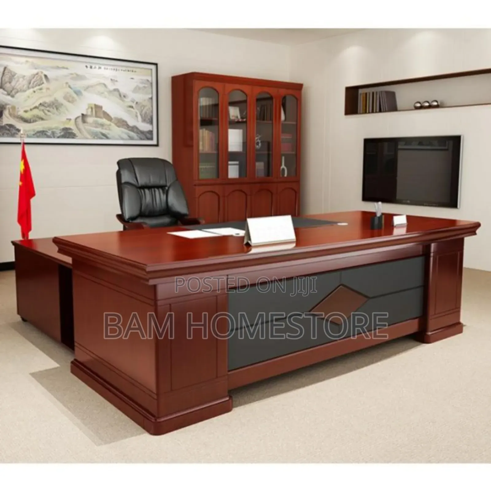 Professional Executive Office Desk With Cabinet(160cm)