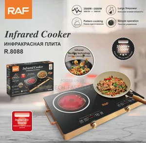 Raf Infrared Cooker Double-Burner Electric Stove