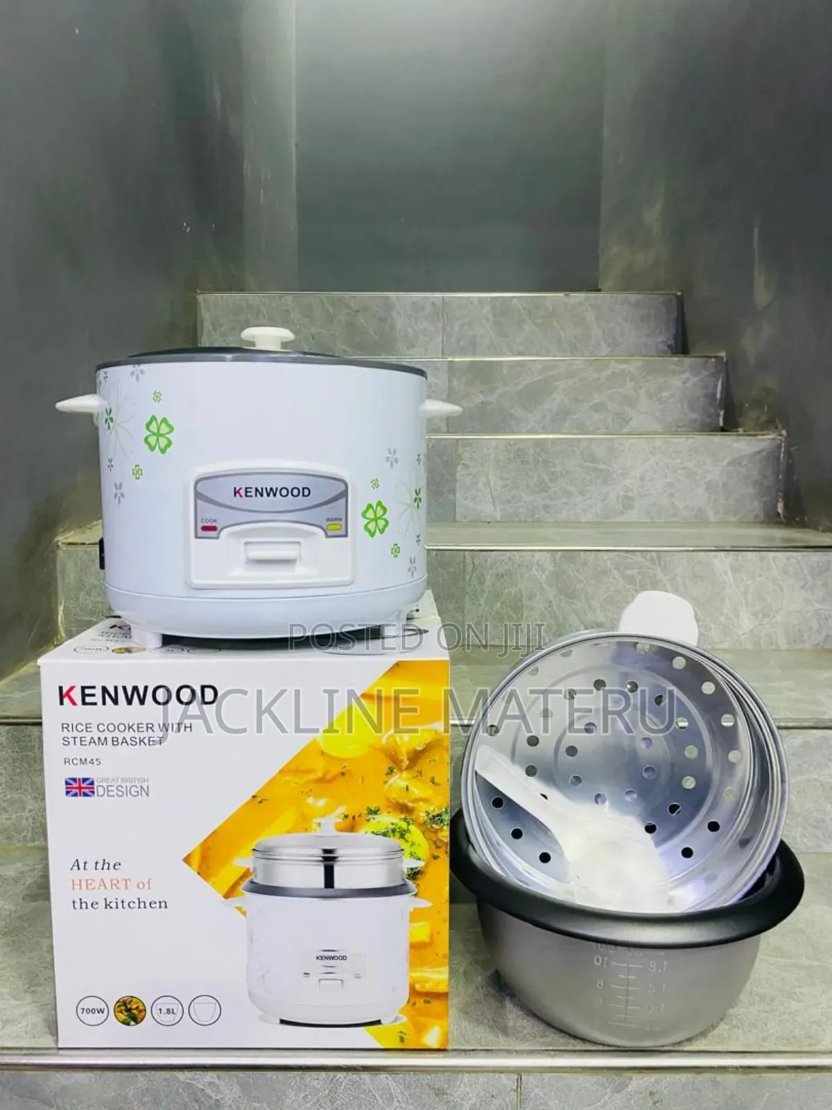 Kenwood Rice Cooker With Steam Basket 1.5liter