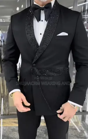 Black Dotted Slander Suit