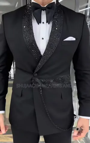 Black Dotted Slander Suit