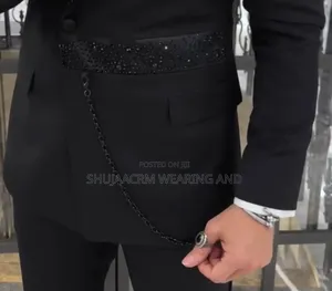 Black Dotted Slander Suit