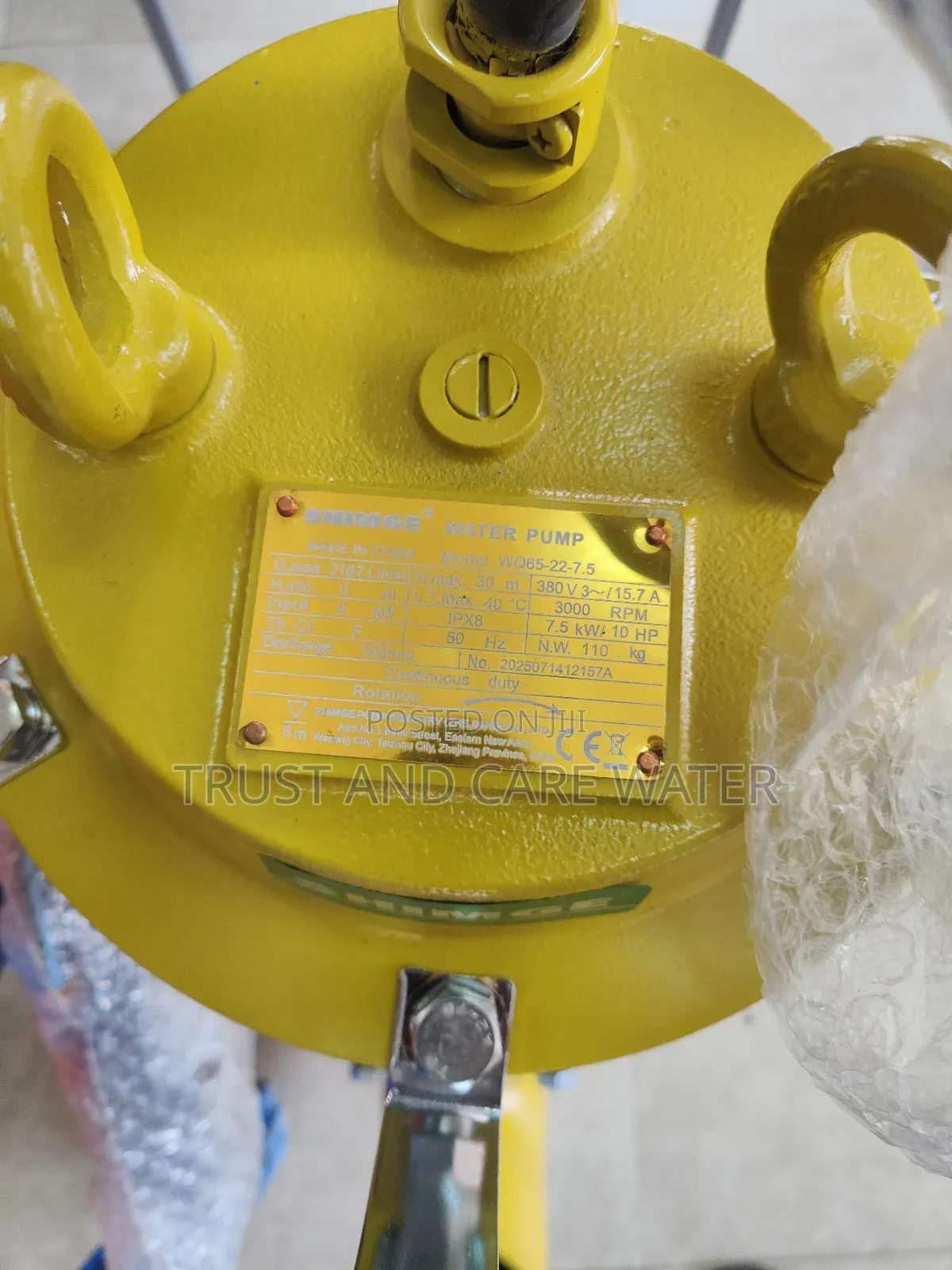 Shimge Sawege Pump 10hp (3inch)