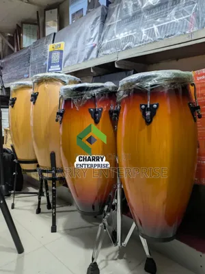 Original Conga/ Tumba Drums With Stands Ngoma Imara Sana