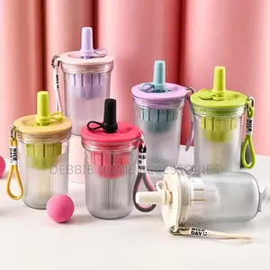 480ml Colorful Straw Cup