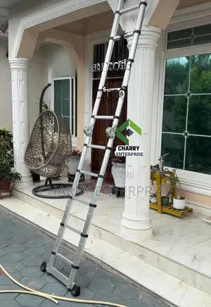 Ngazi Imara Foldable Ladder Ikikunjwa Ni 1.6m Ikikunjuliwa 3.2m