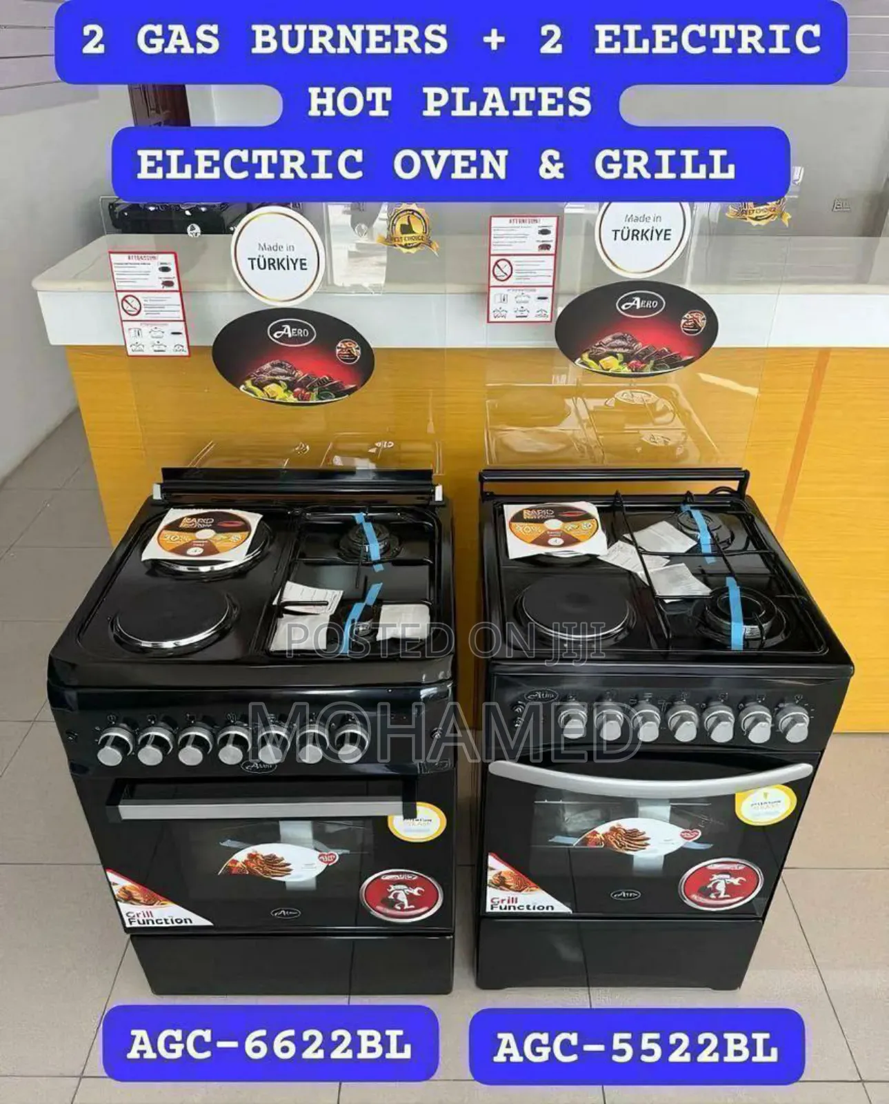 Aero Gas Cooker 2gas 1 Electric Plate