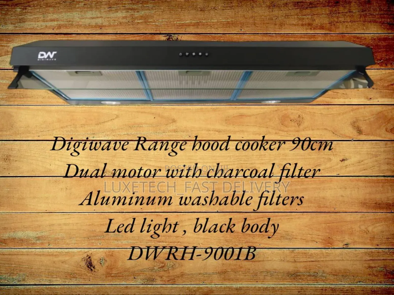 Digiwave Range Hood Cooker 90cm - Powerful Suction